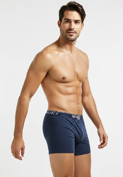 Men's Navy Blue Boxer Briefs